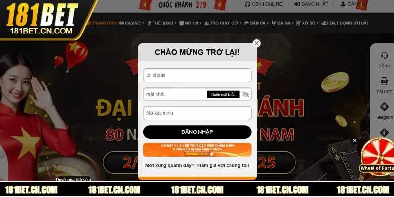 Đăng nhập vào tài khoản cá nhân