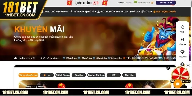 Lưu ý khi tham gia khuyến mãi 181BET