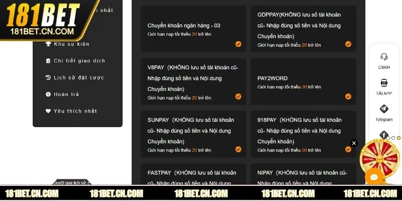 Thắc mắc thường gặp khi giao dịch tại 181BET